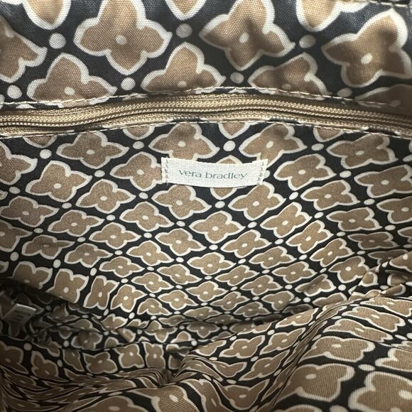 Vera Bradley Slouchy Bucket Shoulder Bag Tiger Eye Brown NWT - Picture 3 of 5